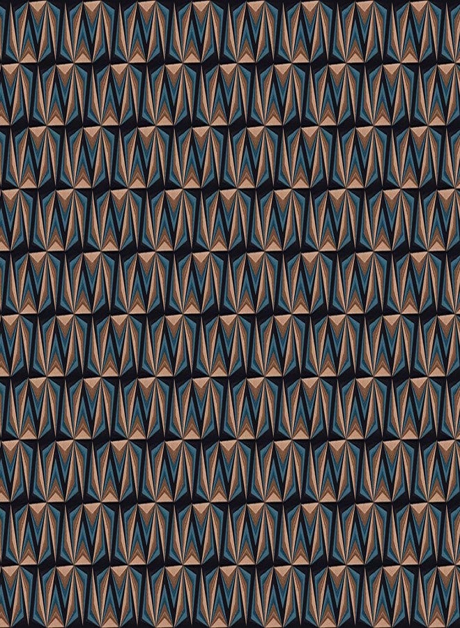 WallDesign شريط حائط WallDesign - بنمط نجمة البلاط - لتزيين الحمامات والمطابخ والأبواب والمداخل والأرضيات - لفة 3 بوصات × 10 أقدام - ملصق PVC لامع مقاوم للماء - Image 1